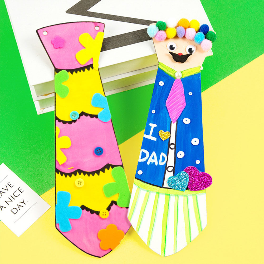 Art And Craft For Father'S Day - Lot de 5 cravates en bois