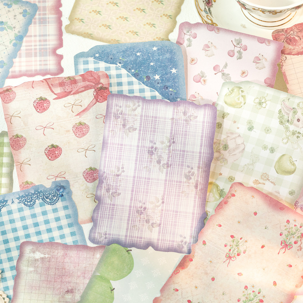 Art Craft Background - 30 feuilles de papier vintage pour