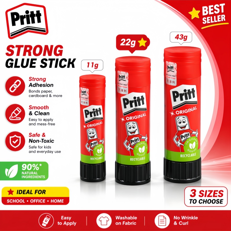 Art Craft For Toddlers - Colle en bâton Pritt originale, non