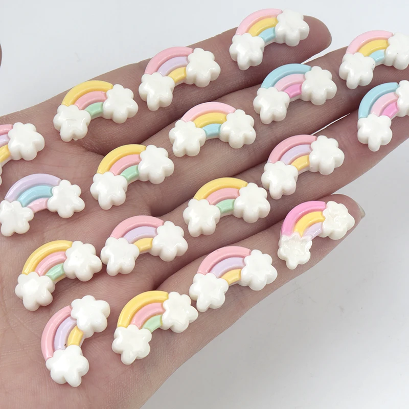 Art Craft For Toddlers - 30/300 pièces Mini Résine Arc-en-ciel Plate