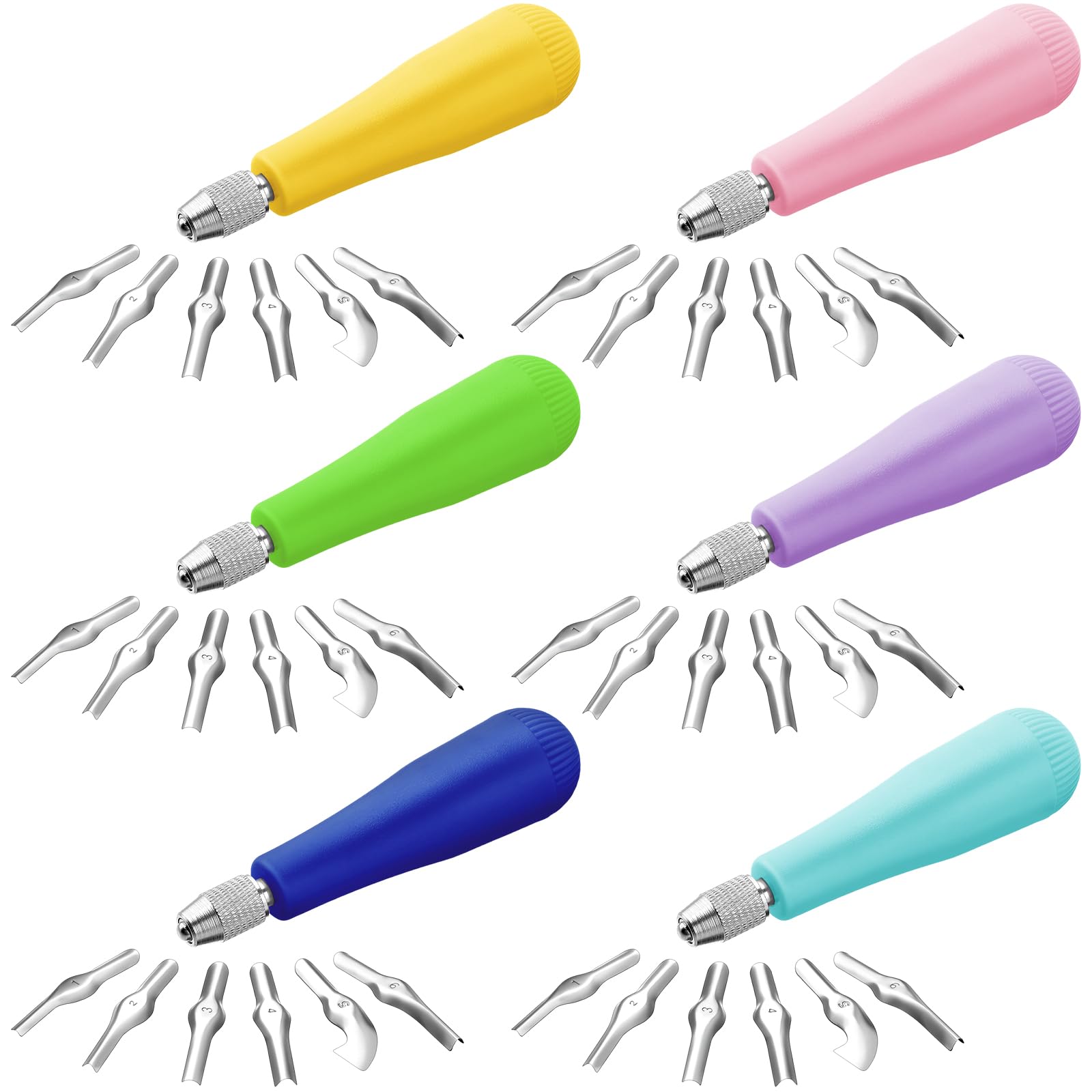 Linocut Carving Tool - Kit de coupe de linoléum artisanal,