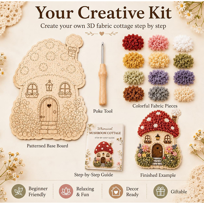 Art Craft Display - Kit de Poke Art en Tissu