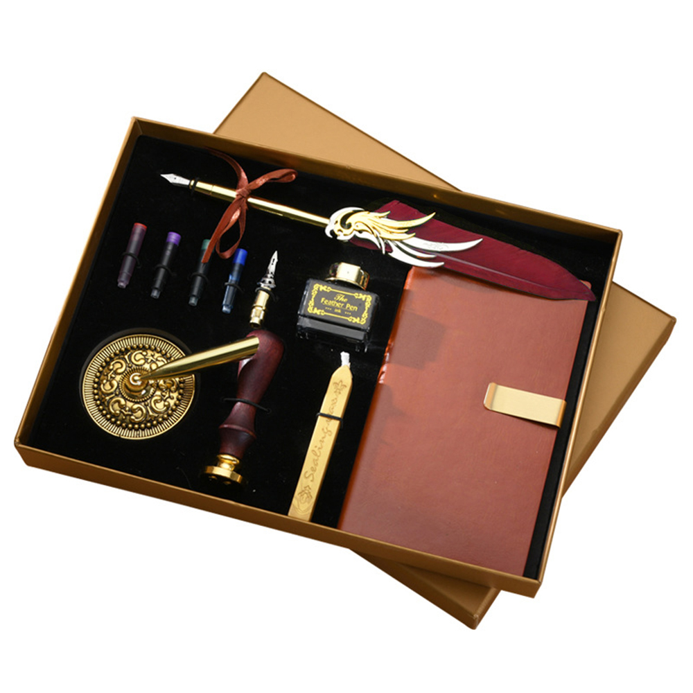 Calligraphy Pen Set - Ensemble stylo plume et encre rétro,