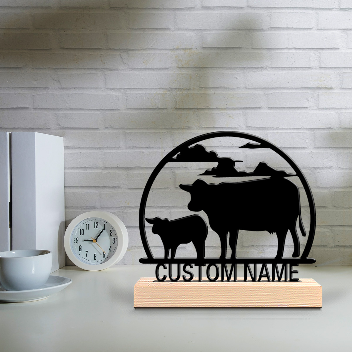 Art Craft Us - 1 pièce Statue de vache personnalisable