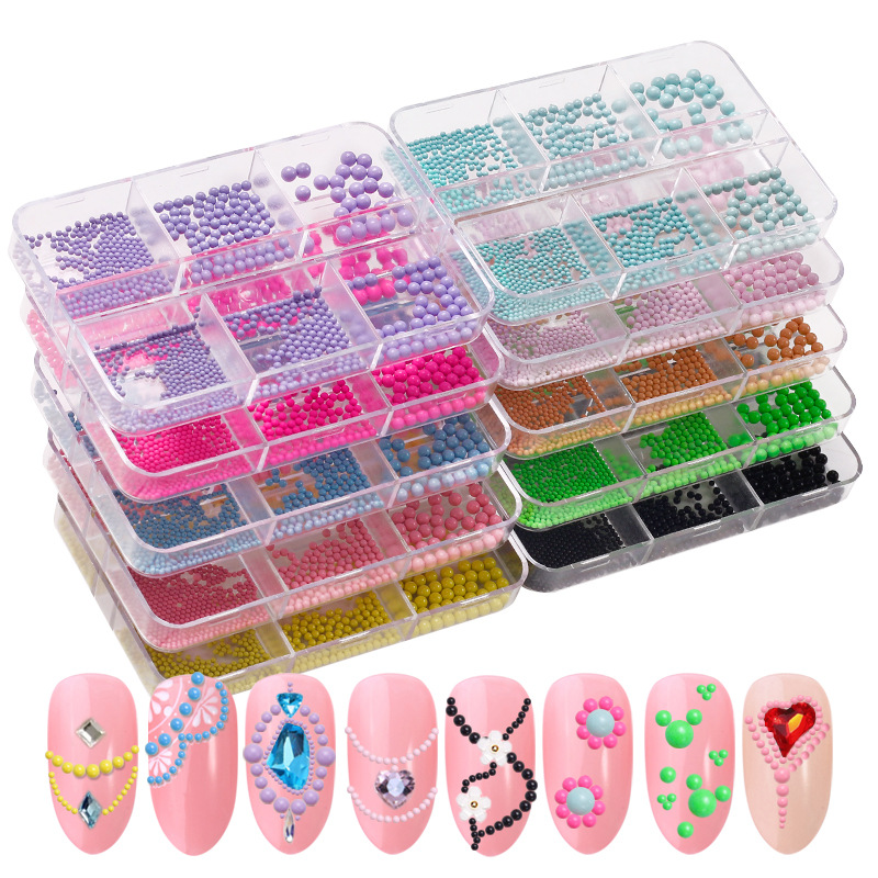 Craft And Art Difference - TANNail-Perles Rondes en Acier Multicolores pour