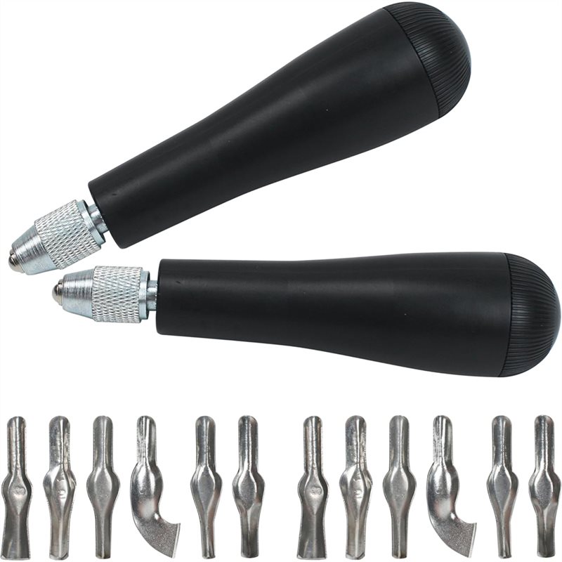 Linocut Carving Tool - Kit de 2 outils de découpe