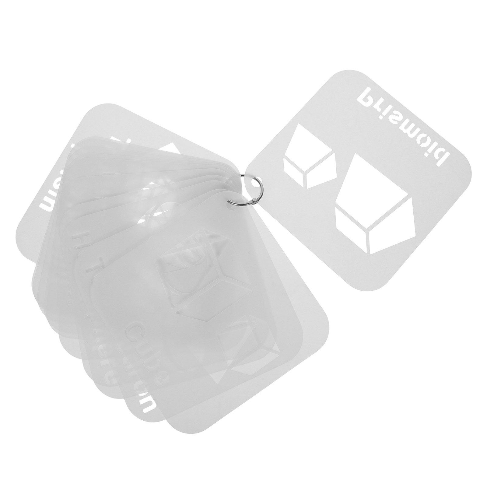 Art Craft Template - 12 pochoirs géométriques en plastique pour
