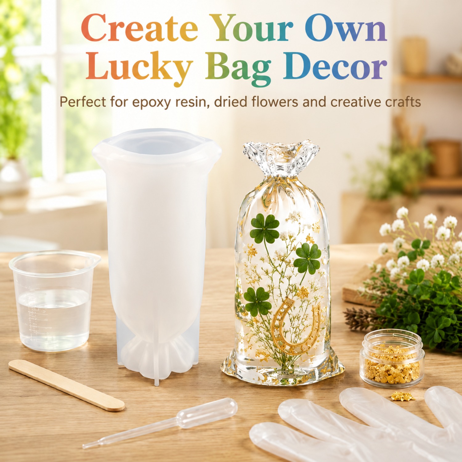 Art Craft Display - Moules en silicone pour résine Lucky