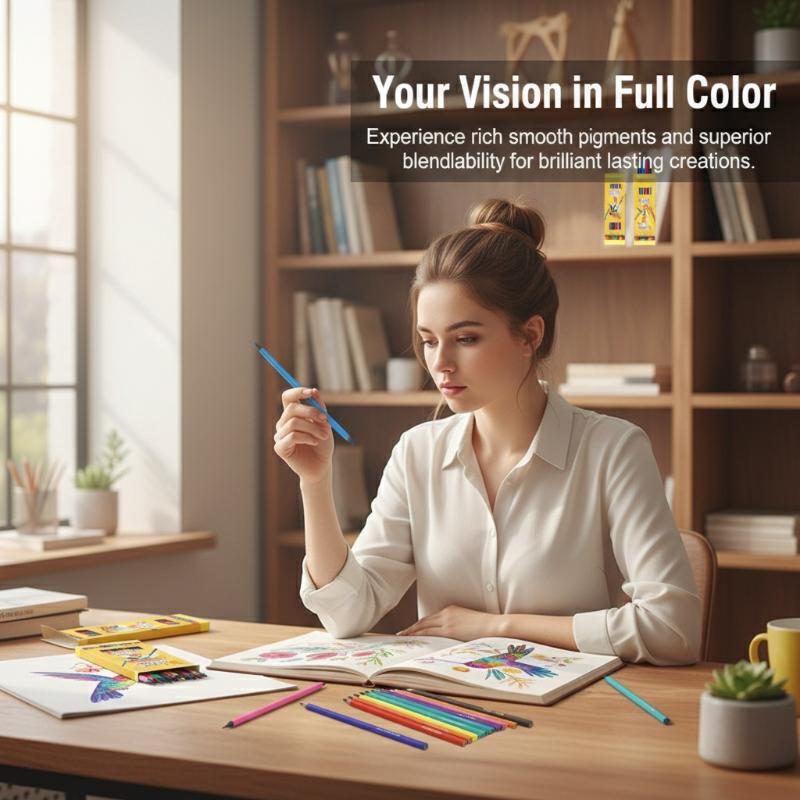 Colored Pencil Professional - Ensemble de crayons de couleur pour