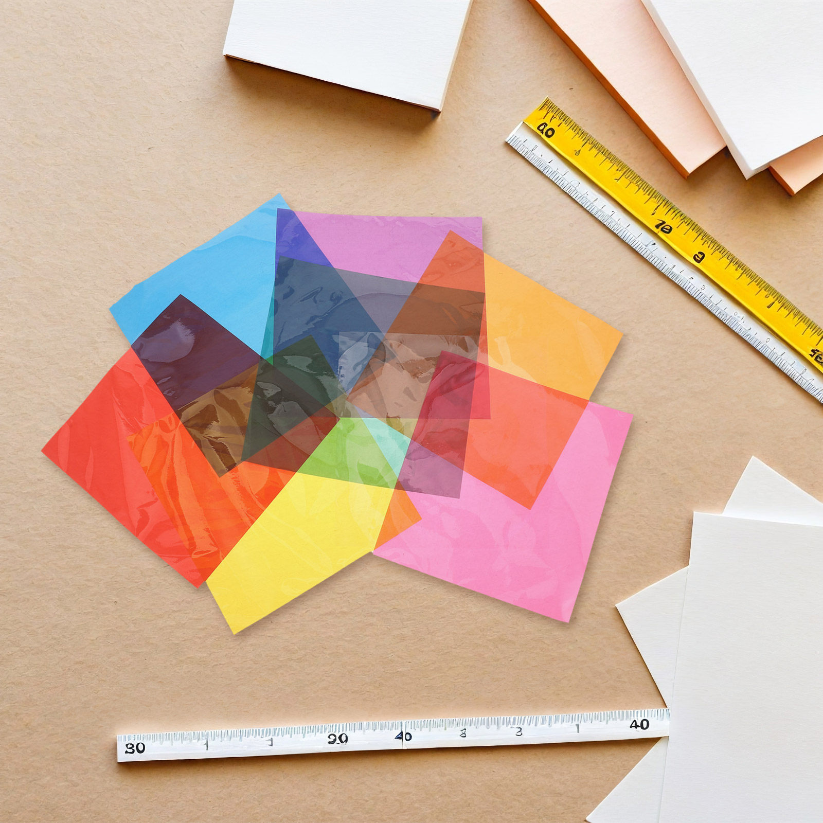 Feuilles de cellophane carrées - Art Craft Display avis et prix