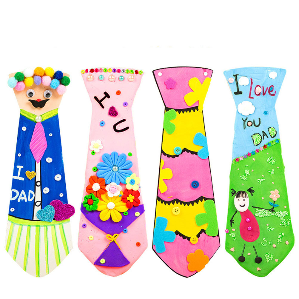 Lot de 5 cravates en bois à pe - Art And Craft For Father'S Day avis et prix