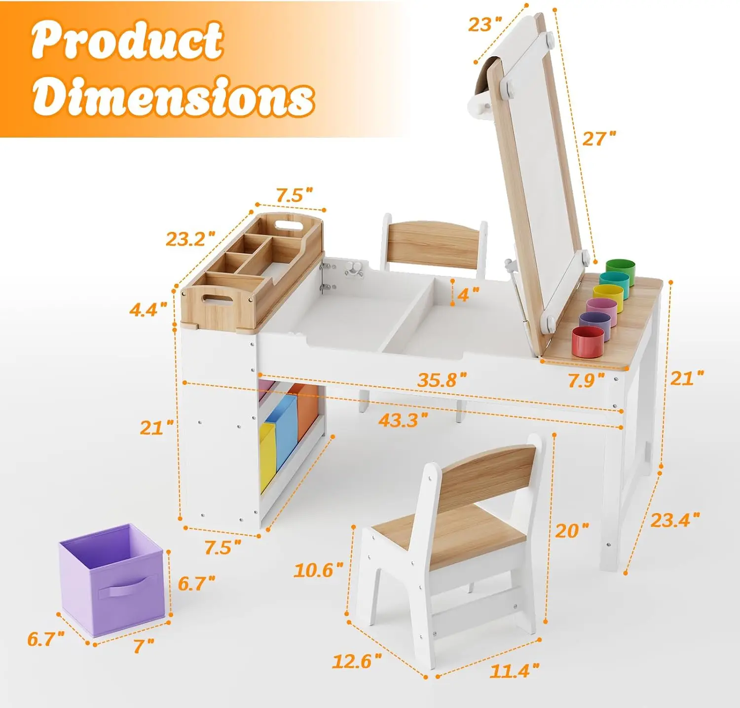 Ensemble table et chaise d'art - Art Craft For Toddlers avis et prix
