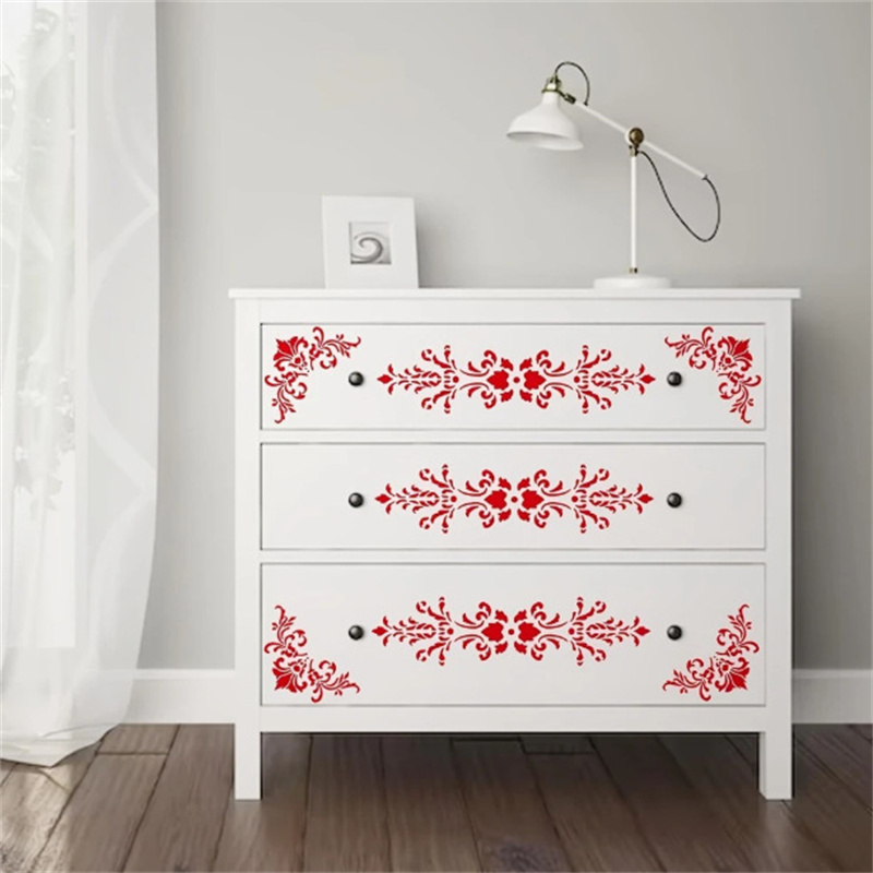 6 pochoirs floraux d'angle pou - Art Craft Template avis et prix