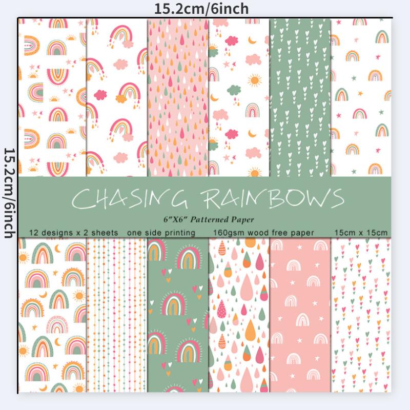 24 feuilles/lot de blocs de pa - Art Craft Background avis et prix