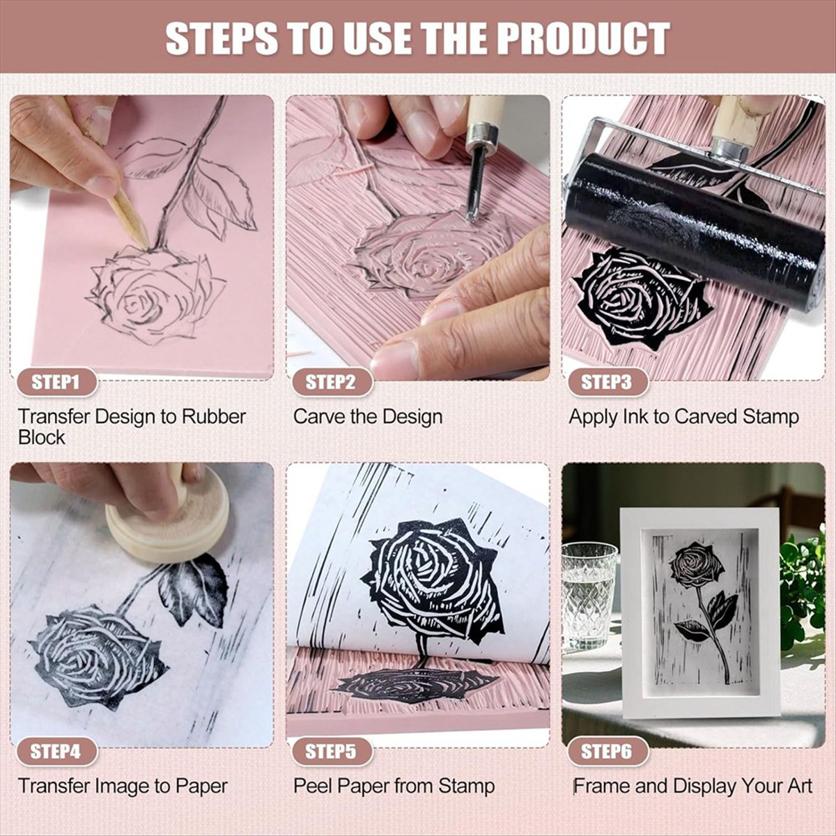 Blocs de linoléum A79G pour la - Linocut Carving Tool avis et prix