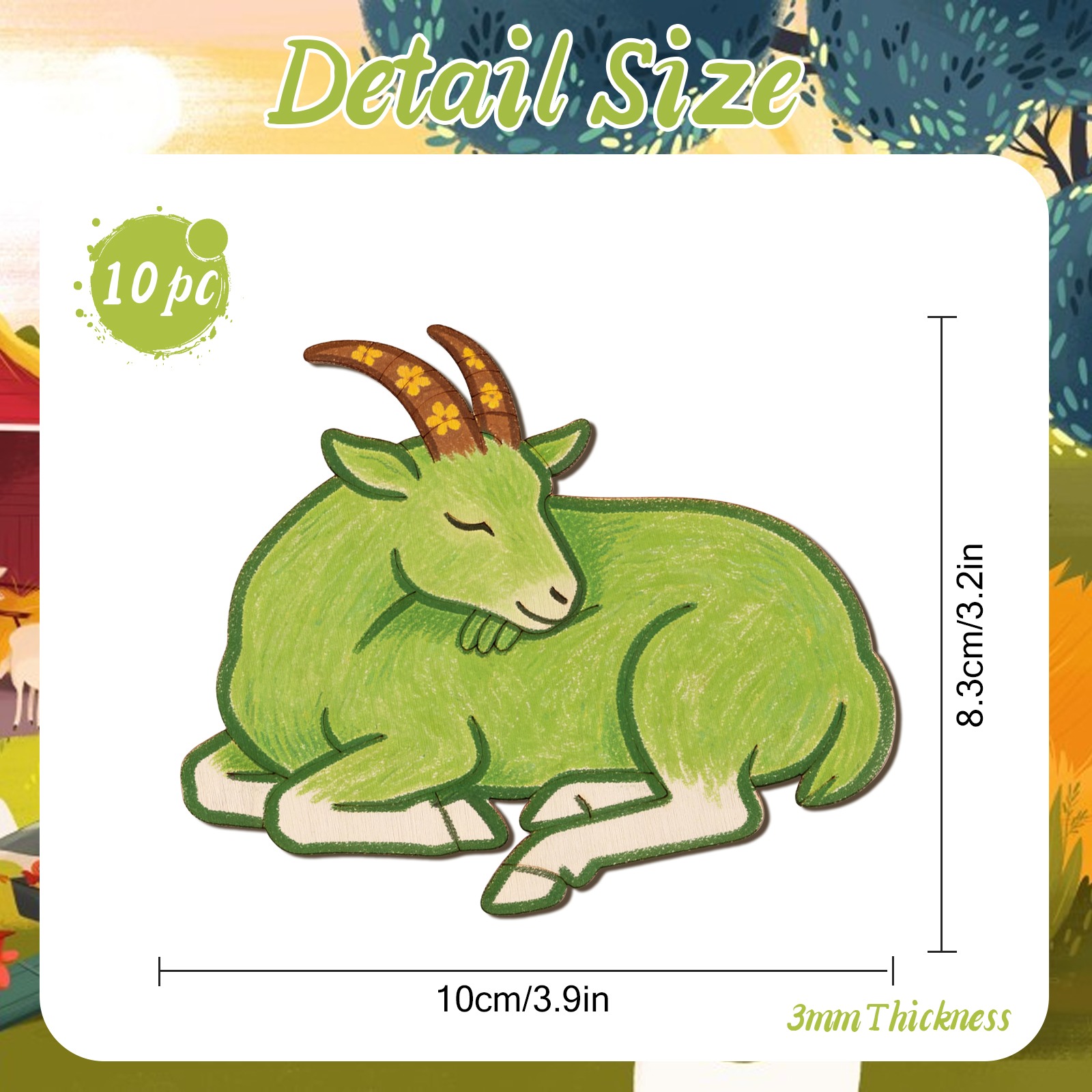 Lot de 10 ornements en bois no - Art Craft Us avis et prix